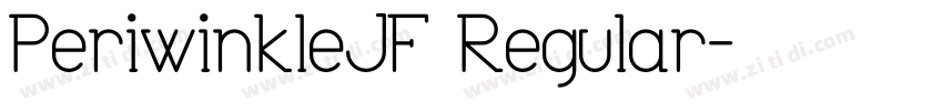PeriwinkleJF Regular字体转换
